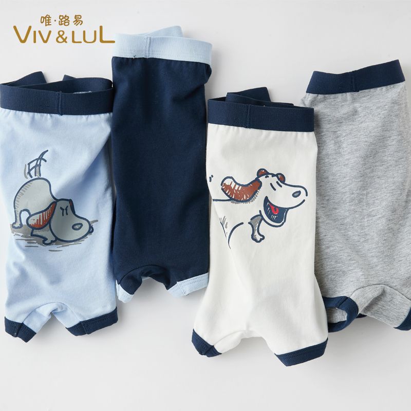 high quality multi-pack cotton children cartoon printed girls underwear