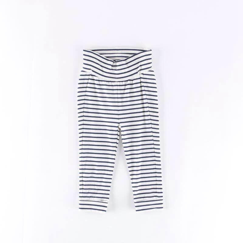 Wholesale black white horizontal stripes cotton lounge pants
