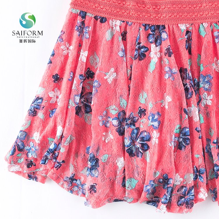 Simple design custom high quality breathable printed skirts