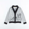 New wholesale autumn cotton knitting 7-10 years boys coats