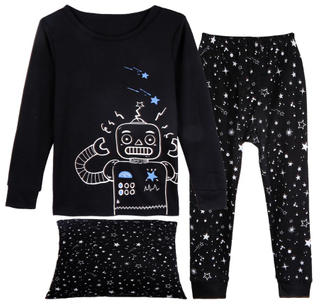 VIV & LUL boy's 3-pack pajama set (top/bottom & cushion cover）