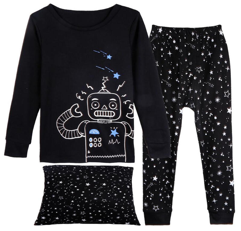 VIV & LUL boy's 3-pack pajama set (top/bottom & cushion cover）