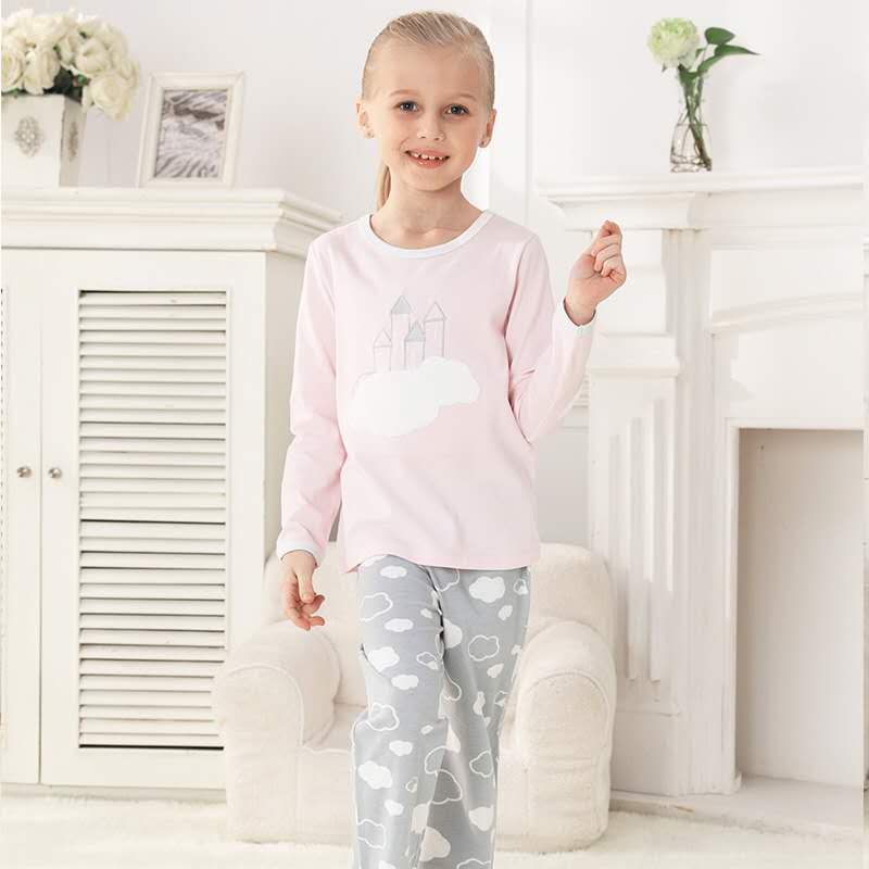 wholesale cotton kids home pajamas children sleepwear cartoon pajamas 