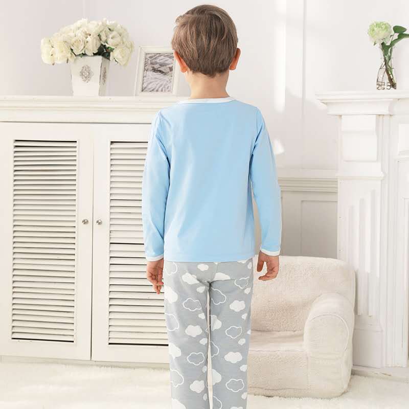wholesale cotton kids home pajamas children sleepwear cartoon pajamas 