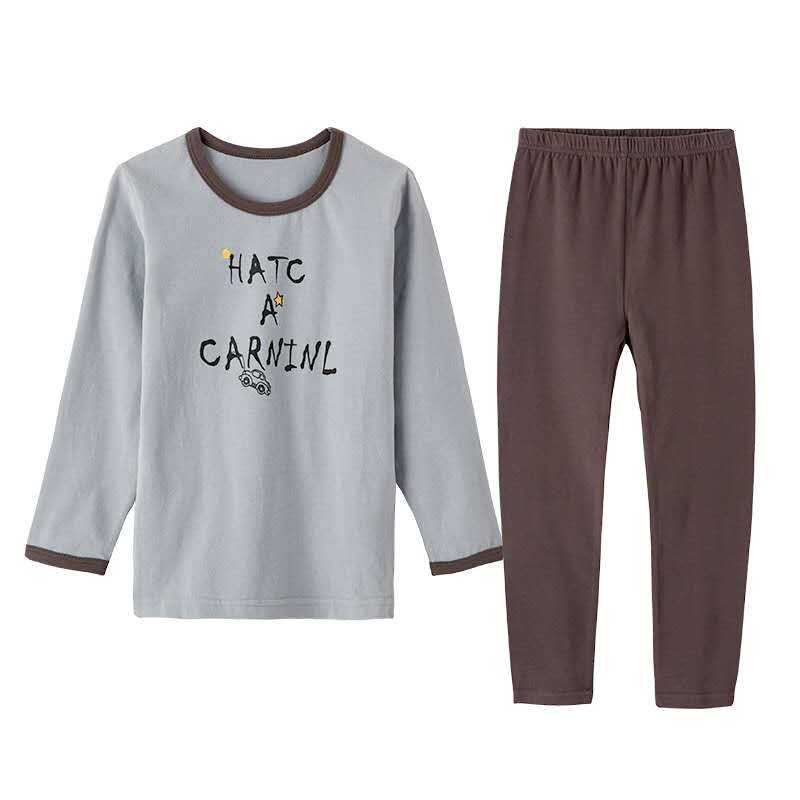 Autumn winter new children underwear set baby long underwear baby home clothes