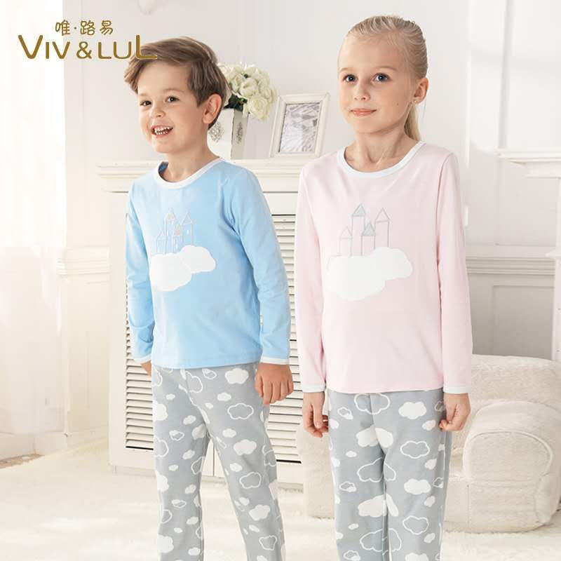 wholesale cotton kids home pajamas children sleepwear cartoon pajamas 