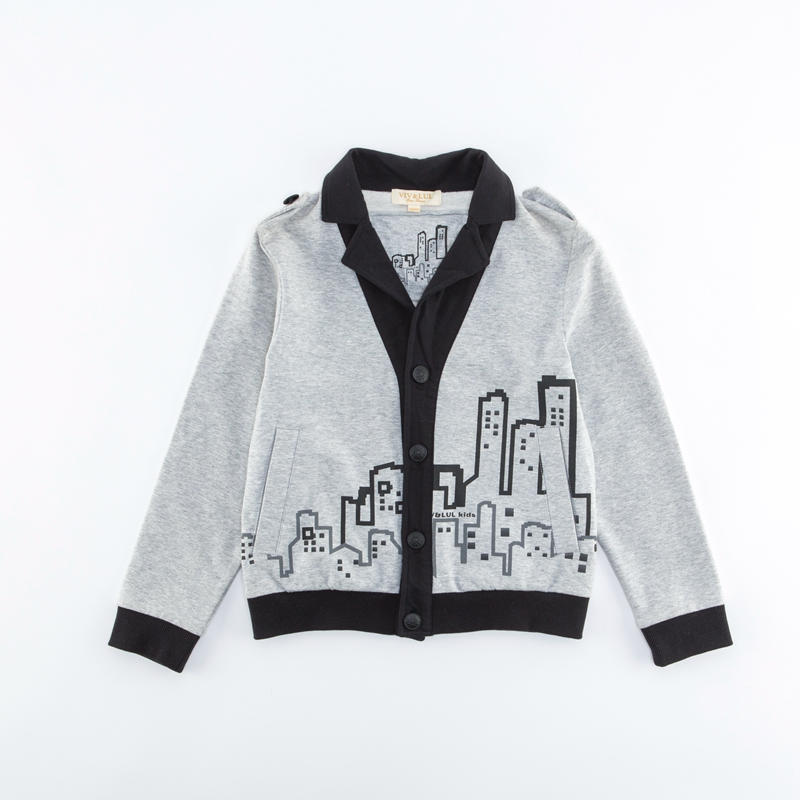 New wholesale autumn cotton knitting 7-10 years boys coats