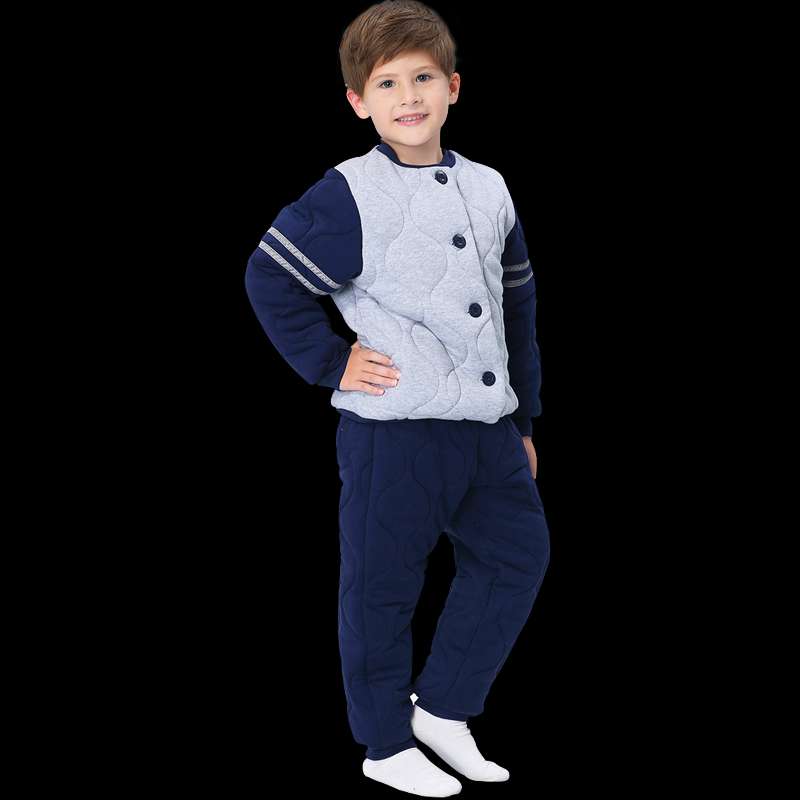 2020 new style comfortable winter thick kids pajamas set sleepwear nightgown