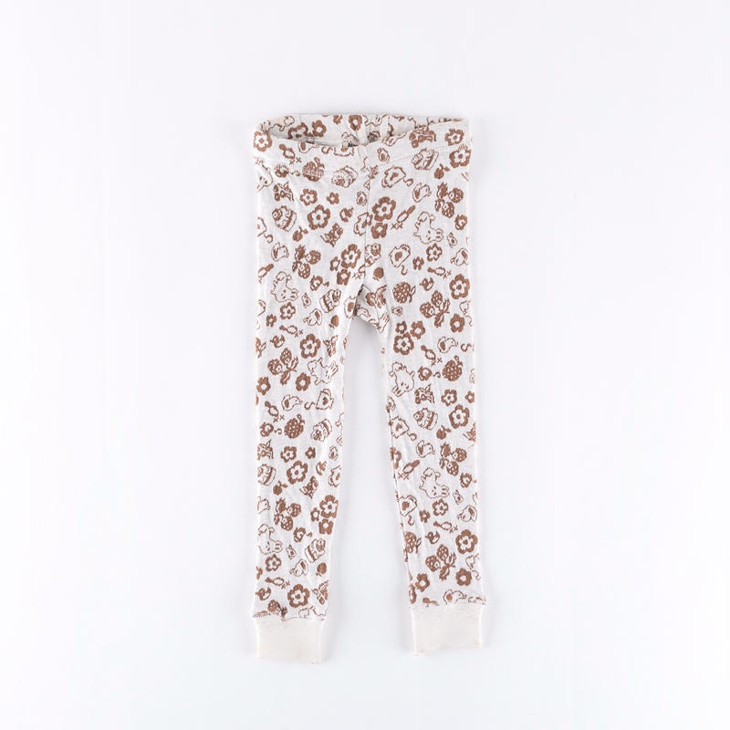 Custom Fashion Kids Clothing Girls Pants Printed Flower