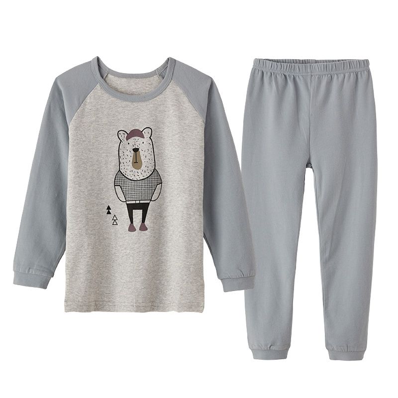 Autumn winter new children underwear set baby long underwear baby home clothes